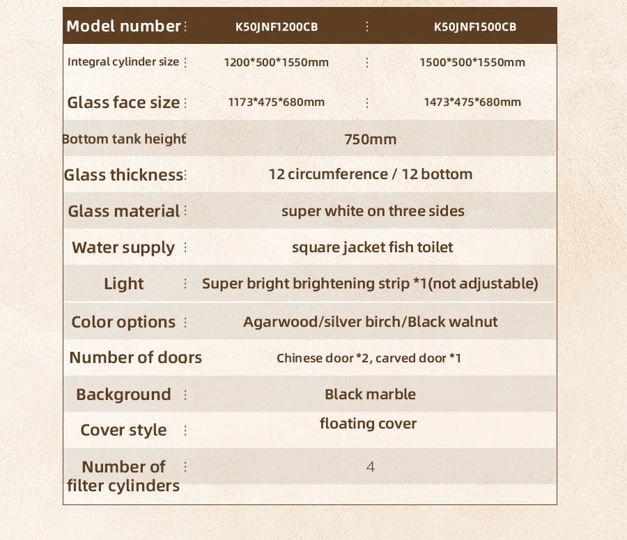 YEE Hot Sale New Chinese Style  Multi Color Home Office Middle Large  Glass Aquarium Fish Tank