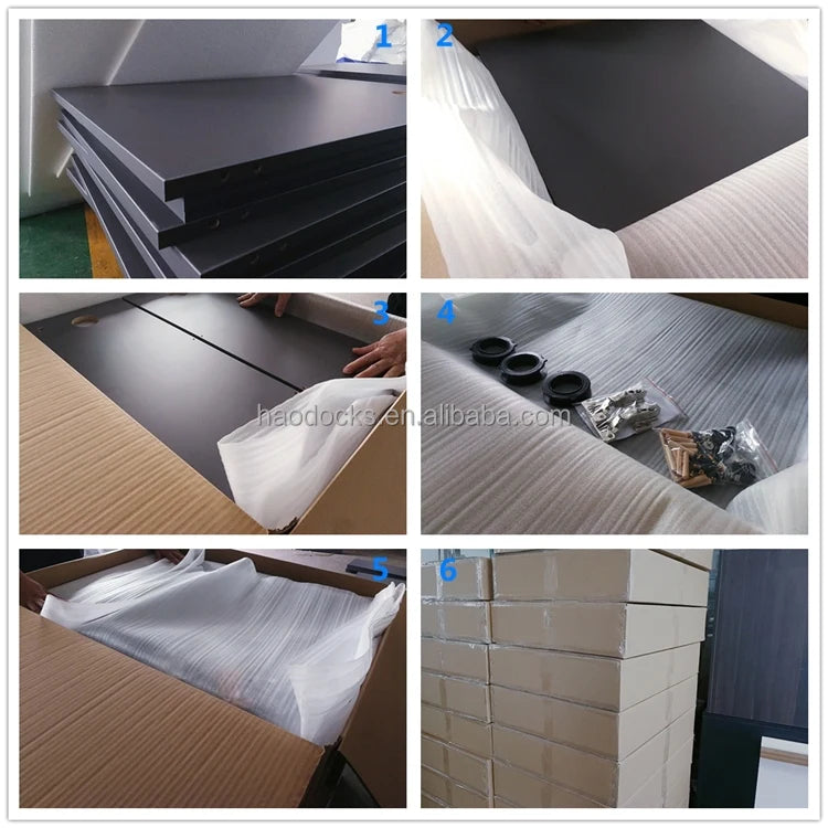 Customized Sizes large and medium fish tank aquariums for marine and freshwater with overflow sump cabinet