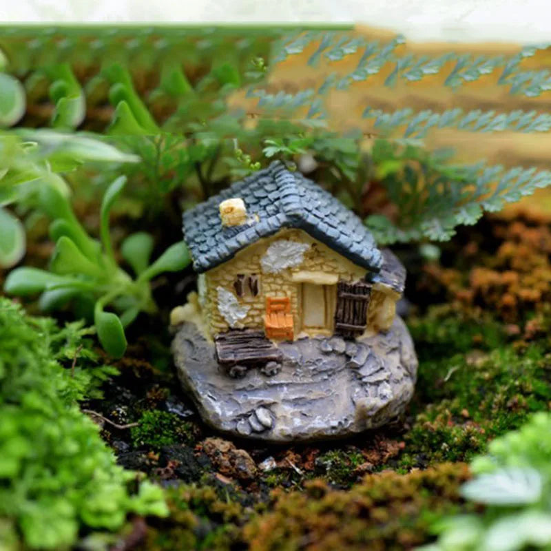 New Resin Small House Aquarium Ornaments Decorations Artificial House for fish Tank Resin Aquarium Ornament Fish Tank Background