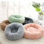 Brand New Round Shape Soft Houses for Cats Deep Sleeping Long Plush Puppy Lounger Pet Mat Small Dog Cushion Kitten Sofa Bed