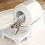Mascotas accesorios Extra Large Smart Cat toilet Low Noise Automatic Cleaning Cat Litter Box with App Remote Control