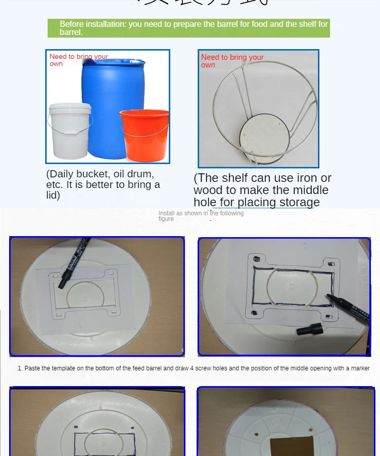 Automatic Chicken Feeder Pigeon Chicken Duck Carrier Pigeon Trough Intellegent Timing Automatic Chicken Feeder Pigeon Supplies
