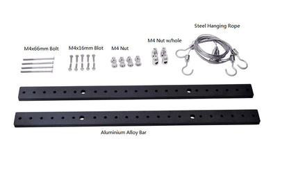 Hanging aquarium universal fixing bracket kit compatible with led bar lights aquarium plant LED lighting fixtures