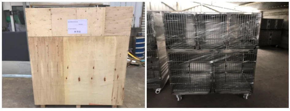 dog cat cage bank veterinary modular cage banks