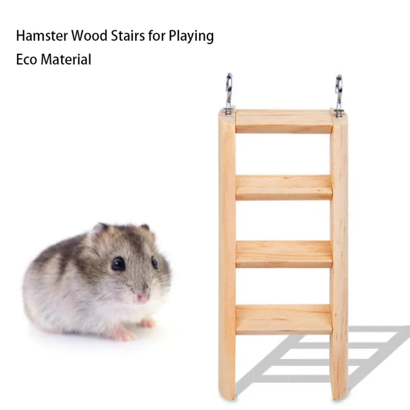 Hamster Natural Wooden House Hamster Climbing Toy Small Pet Toys for Hamster Squirrel Guinea Pig Rat Small Animals Accessories