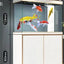 Filter aquarium living room Large  floor-to-ceiling glass fish tank ecological water-free aquarium