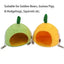 Hamster House Pet Cage Warm Coral Velvet Nest Cute Small Animal Bed House Guinea Pigs Hedgehogs Squirrels Mat House Cage