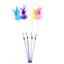 Kitty Feather Wand Teasers With Bell - 5 Pcs