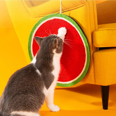 Natural Sisal Cat Scratching Board Fruit Carrot Cat Furniture Claw Sharpener Kitten Hanging Exercise Tool Quality Cat Scratcher