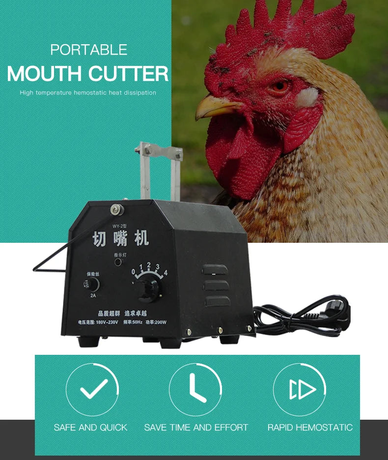 Debeaking Machine For Chicken Poultry Mouth Cutting Machine Chicken Debeaking Machine