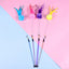 Kitty Feather Wand Teasers With Bell - 5 Pcs