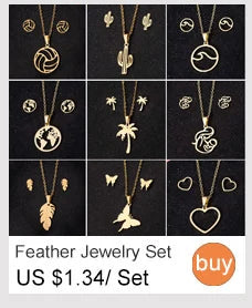 SMJEL Wild Animal Necklace Stainless Steel Hummingbird Necklaces & Pendants Cute Eagle Phoenix Swallow Birds Necklace collares