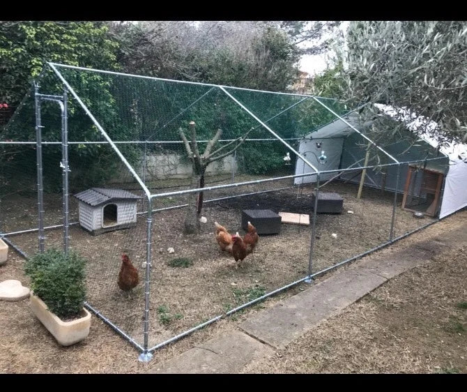 Customized Large Chicken Shed Outdoor Steel Pipe Construction Breeding Shed Duck Shed Simple Large Chicken Cage