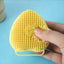 Silicone Shampoo Bath Brush Massage Comb Grooming Scrubber Brush Bathing Accessories Baby Kids Silicon Body Scrubber