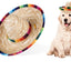 Chinese Tradition Straw Hats for Dogs  Wig Mexico Style Puppy Costume Cat Outfit Cat Supplies  Pet Accessories for Small Animal