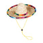 Chinese Tradition Straw Hats for Dogs  Wig Mexico Style Puppy Costume Cat Outfit Cat Supplies  Pet Accessories for Small Animal