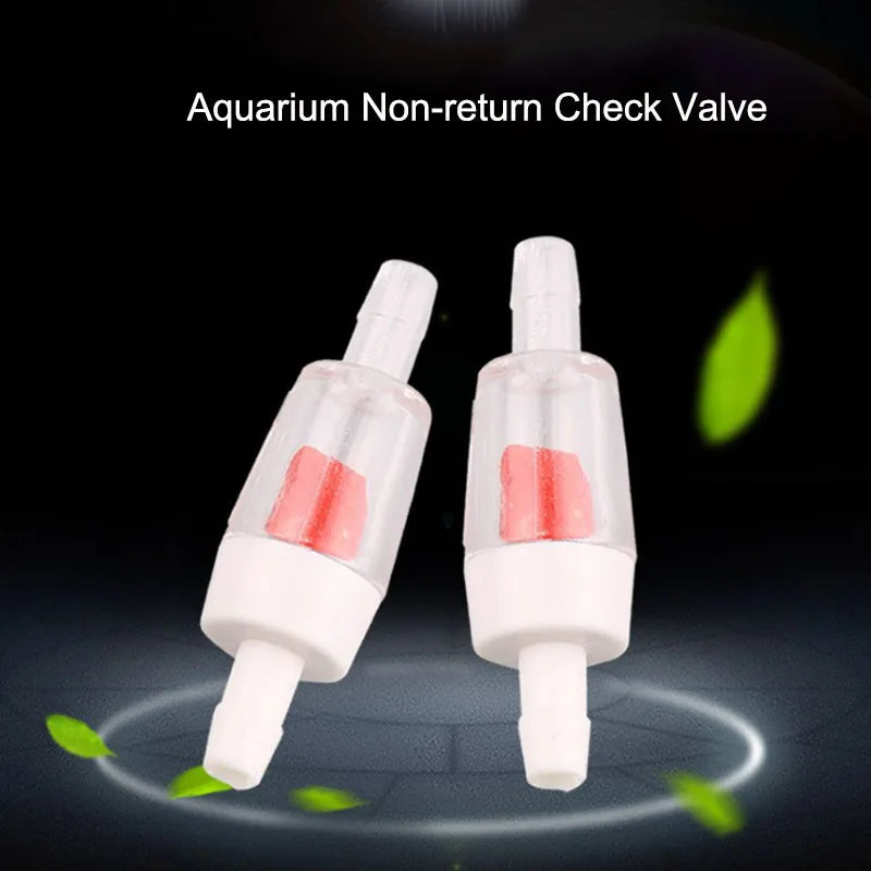 5pcs/lot White Red Aquarium Air Pump Check Valve Fish Tank One Way Non-Return Check Valve Aquarium Co2 System Air Pump