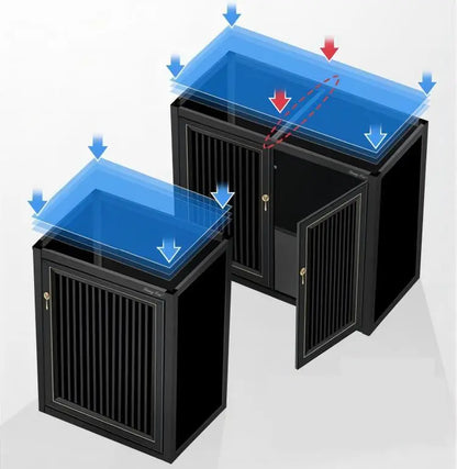 Large Vertical Extra Clear Glass Water Plant Ecological Fish Tank Wholesale Fish Tanks With Cabinet