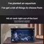 Glass Aquarium Fish Tank  Intelligent Desktop Ecological Fish Tank with WIFI Control Feeding Box Light Filter