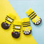4pcs/Set Printed Pet Dog Socks High Elasticity Small Big Puppy Chihuahua Thick Paw Protector Winter Warm Booties Pet Accessories