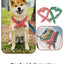 Original Pet Dog Bandana Tang Thread Printing Puppy Bib Bow Tie Party Neck Accessories Kitten Grooming Kerchief Shiba Inu Collar