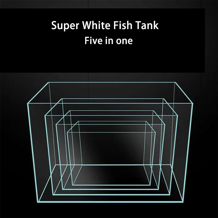 Clear and Transparent Small Aquarium Tank Rubber Strip Uniform White Glass Fish Tank Aquarium Glass