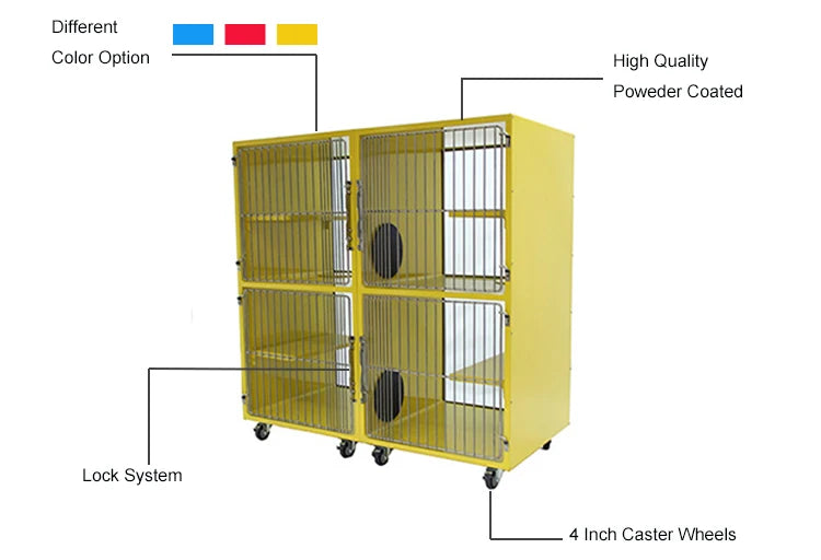 Powder Coated Double Stack Cat Condos/ Powder Coated Animal Suite