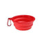 1Pcs Portable Travel Collapsible Dog Pet Folding Silicone Bowl For Pet Feeder Puppy Food Container Feeder Dish Bowl With buckle