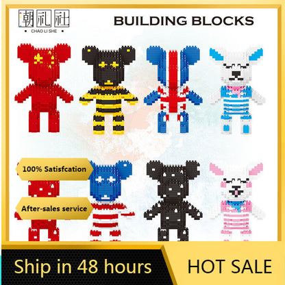 Wisehawk diamond mini building blocks animal toy bag building blocks A1-B26 dog cat bird animal series for children gifts