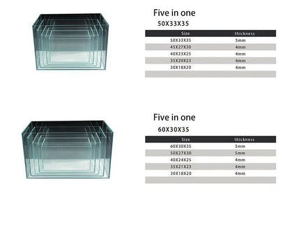 Clear and Transparent Small Aquarium Tank Rubber Strip Uniform White Glass Fish Tank Aquarium Glass