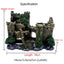 Resin Artificial Fish Tank Ancient Castle Aquarium Decoration Rock Cave Building Decor Ornament Aquatic Landscaping Dropshipping