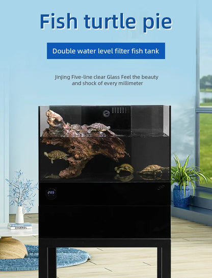 Multiple filtration tabletop glass fish tank artificial aquarium multifunctional desktop fish tank without base cabinets