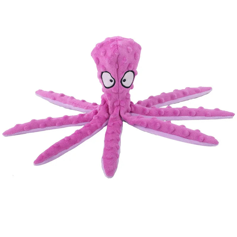 Pet Plush Dog Toy Voice Octopus Shell Puzzle Toy Bite Resistant Interactive Pet Dog Teeth Cleaning Chew Toy Pet Supplies