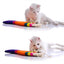 Colorful Pet Cat Interactive Fish ShapeToy Sisal Scratching Plate Kitten Playing Chew Scratch Catch Toy