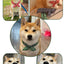 Original Pet Dog Bandana Tang Thread Printing Puppy Bib Bow Tie Party Neck Accessories Kitten Grooming Kerchief Shiba Inu Collar