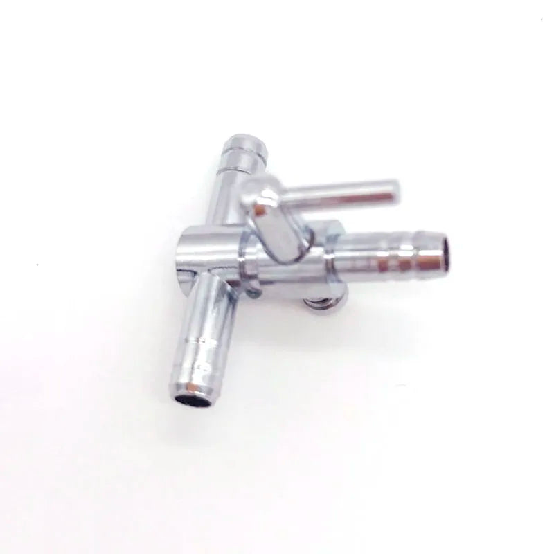 Stainless Steel Aquarium Tank Air Pump Air Flow Tube Pipe Line Stainless Steel Control Valve Air Pump Accessories New 4mm Hot
