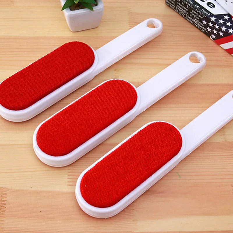 Double Sided Lint Remover Brush Velour Surface for Pet Hair Clothes Dust and Lint Pet Grooming Accessories Cleaning Supplies