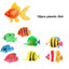 10pcs/lot Artificial Fish Small Tropical Fish Simulation Vivid Landscape Plastic Fake Fish Floating Aquarium Ornament Decoration