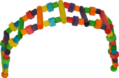 Large Multicolored Wooden Ladder