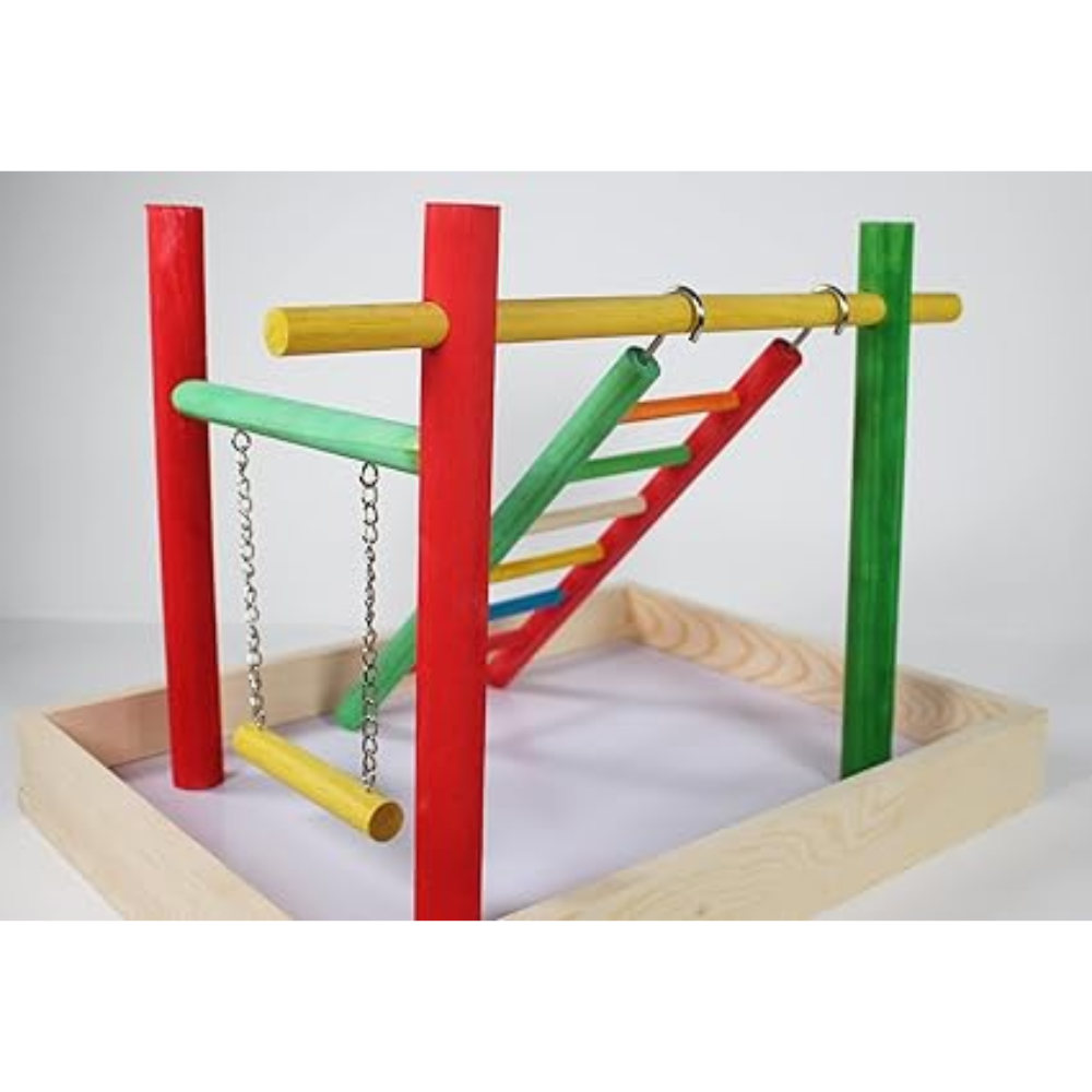 Large Wood Table Top Play Station (Without T-Perch) - 20"x15"x14"