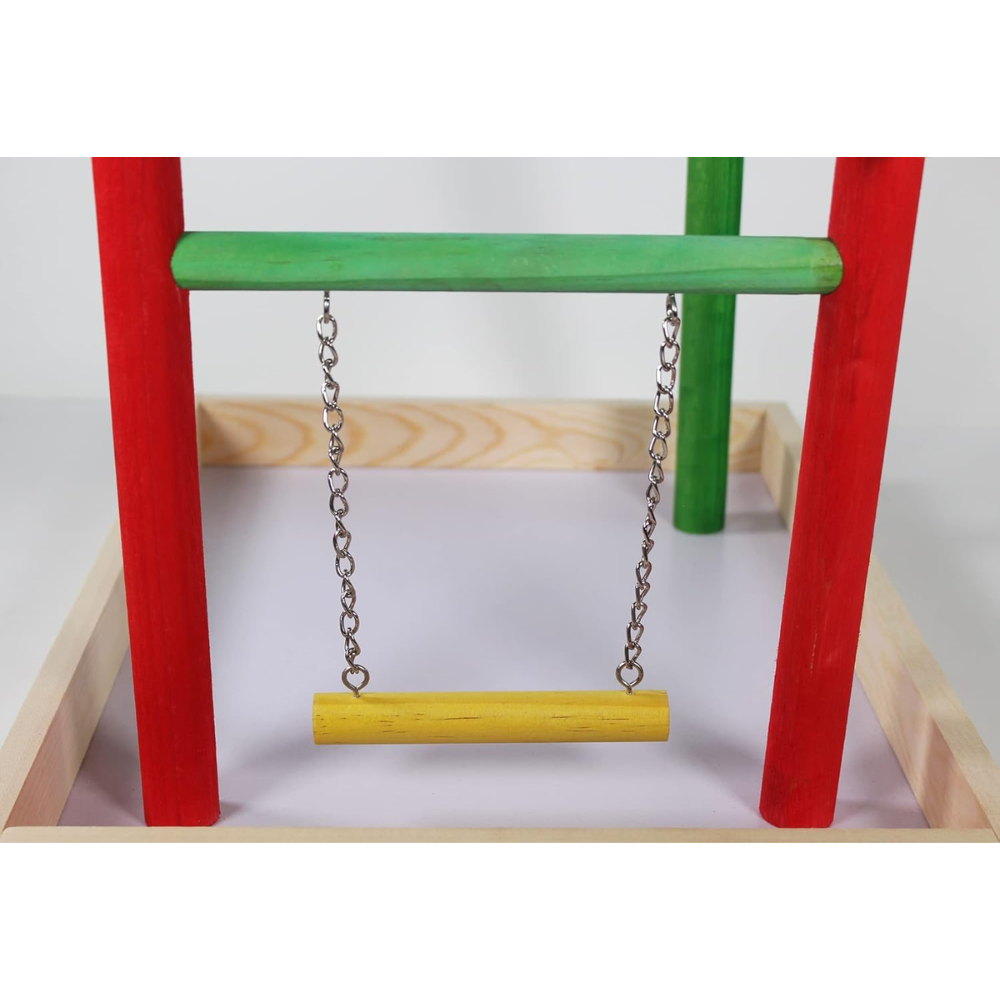 Large Wood Table Top Play Station (Without T-Perch) - 20"x15"x14"