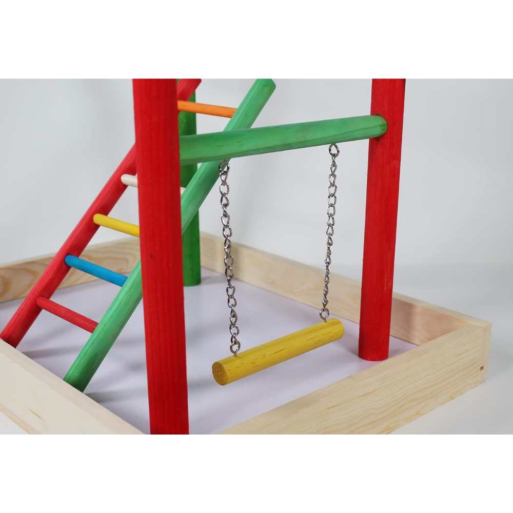 Large Wood Table Top Play Station (Without T-Perch) - 20"x15"x14"