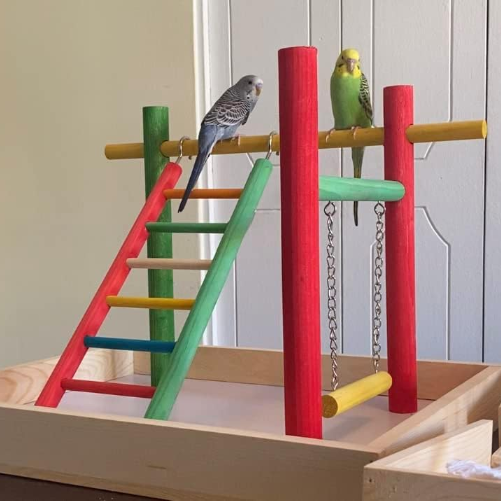 Large Wood Table Top Play Station (Without T-Perch) - 20"x15"x14"