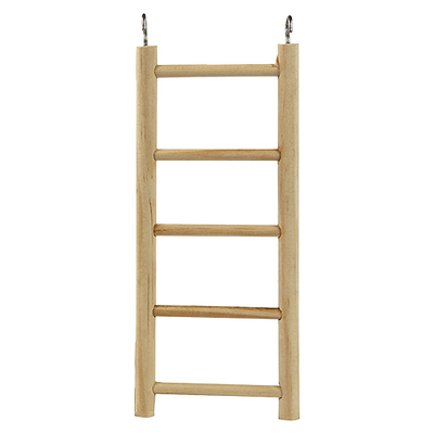 8" Small Bird Wooden Hanging Ladder