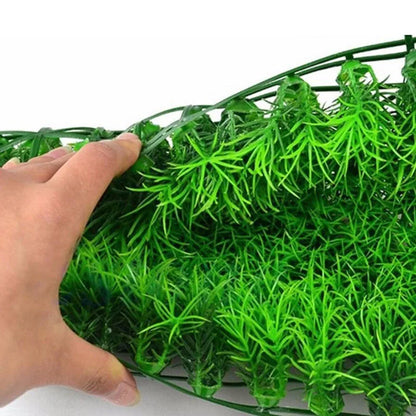 Fish Tank Aquarium Artificial Underwater Plant Lawn Aquarium Accessories Decor Green Fake Water Plants Plastic Artificial Decor