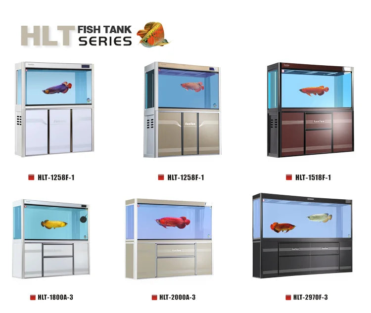 SUNSUN HLT Series View Ornamental Aquarium Arowana Large Glass Fish Tank For Home And Company Use