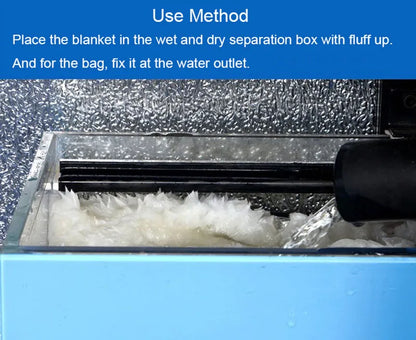 Aquarium Filter Reuse Wash Filter Magical Blanket Bag Pad Biochemical Biological Filtration Clean for Fish Tank Accessories