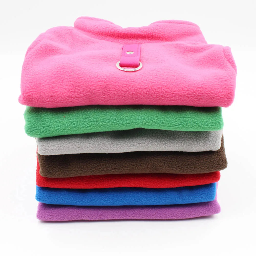 Solid Color Cat Clothes Winter Soft Kitten Sweater Sphinx Cat Fleece Vest Jacket for Small Medium Cats