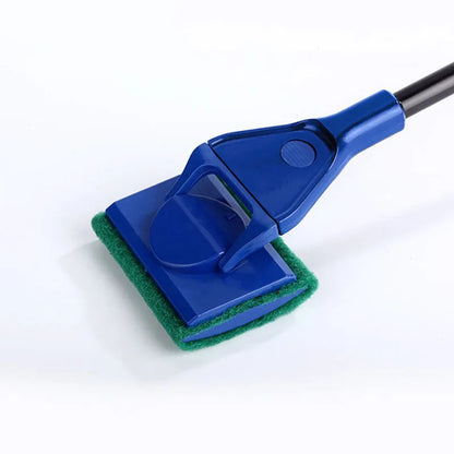 5 in 1 Aquarium Tank Cleaner Set Fish Net Gravel Rake Algae Scraper Fork Sponge Brush Glass Cleaner For Aquarium Cleaning Tools