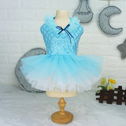 Small Dog Dress Pet Tutu Dress with Sequin Bows Princess Tulle Skirt Puppy Dog Clothes Chihuahua York Terrier Pet Apparel